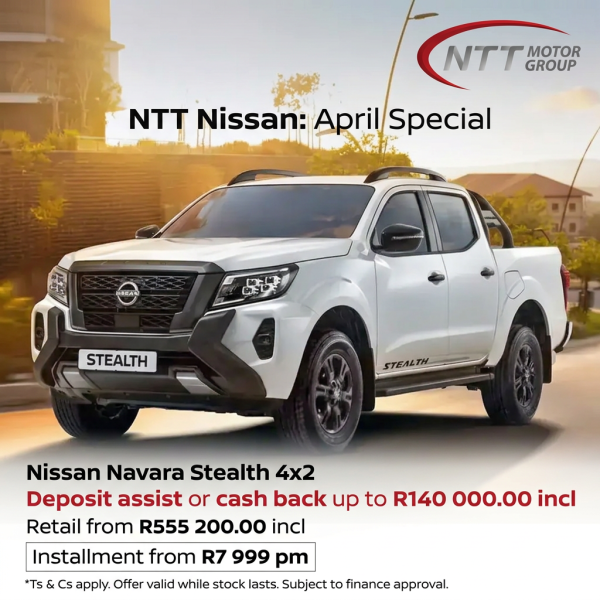 NTT Nissan South Africa - Home - freepik create an ad for ntt nissanapril special nissan navara stealth 4x2 deposit assist or cash back up to r140 000.00 incl retail from r555 200.00 incl installment from r7 999 pm .ad this im 0001